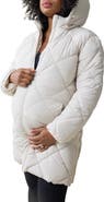 Ingrid & Isabel Quilted Longline Maternity Puffer Coat