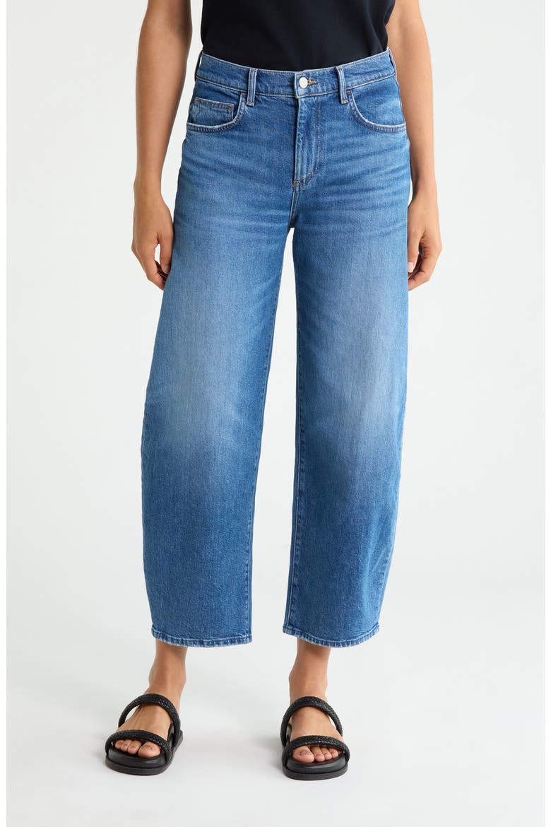 Brennan Barrel Leg Jeans, Main, color, 1978 BLUE DENIM WASH