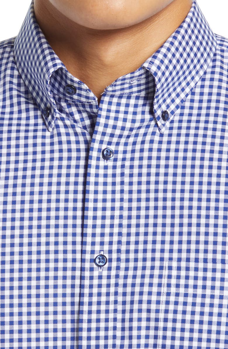 Nordstrom Men's Shop Traditional Fit Non-Iron Gingham Dress Shirt, Alternate, color, 
