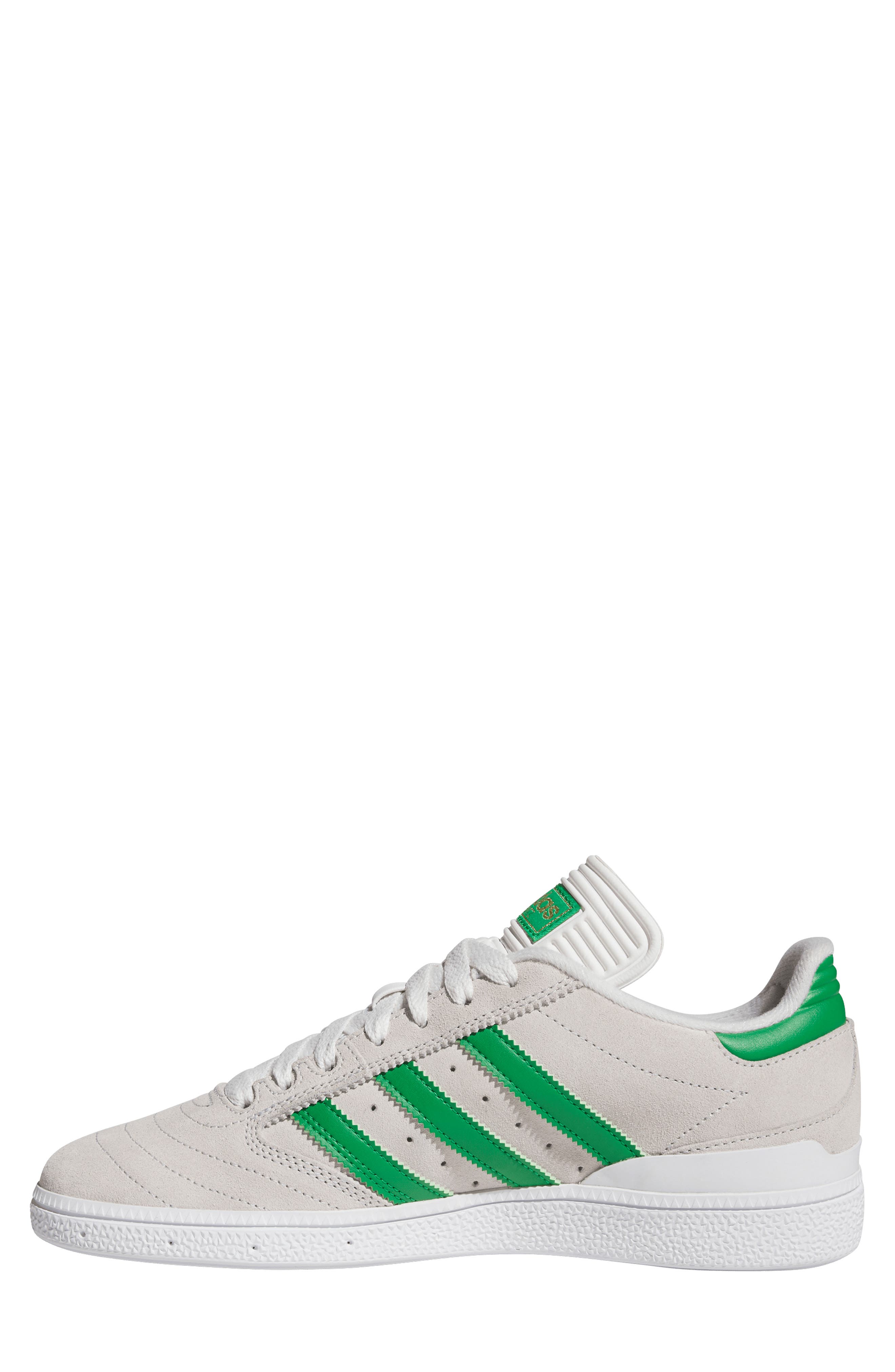 adidas Busenitz Skate Sneaker, Alternate, color, Crystal White/ Gold Metallic