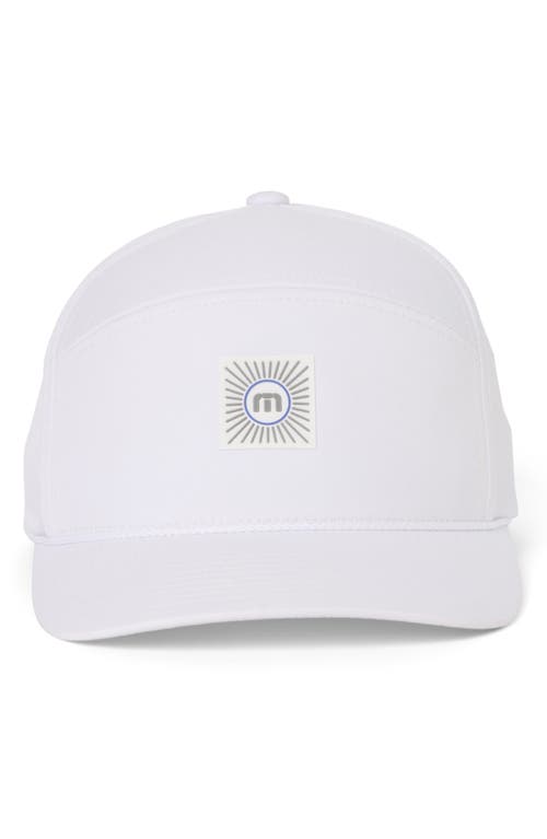 Travismathew Travelogue Snapback Baseball Cap In White