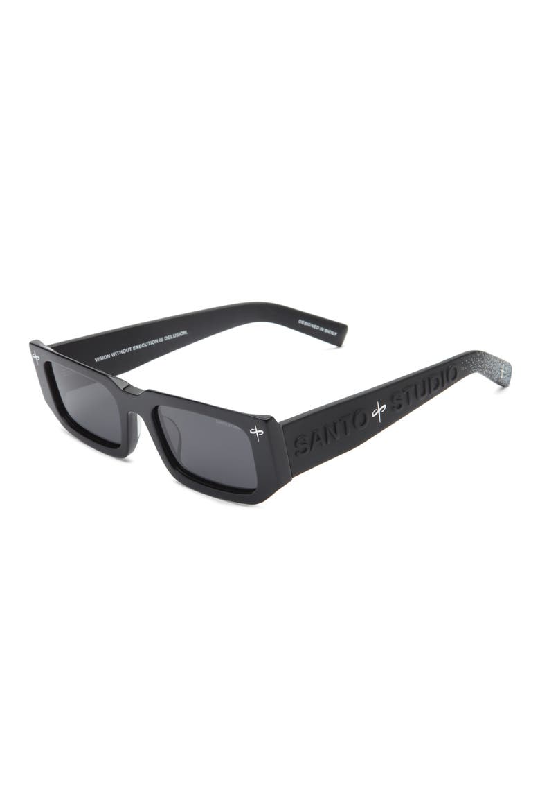Palermo Polarized Rectangular Sunglasses, Alternate, color, BLACK PAUL RODRIGUEZ EDITION