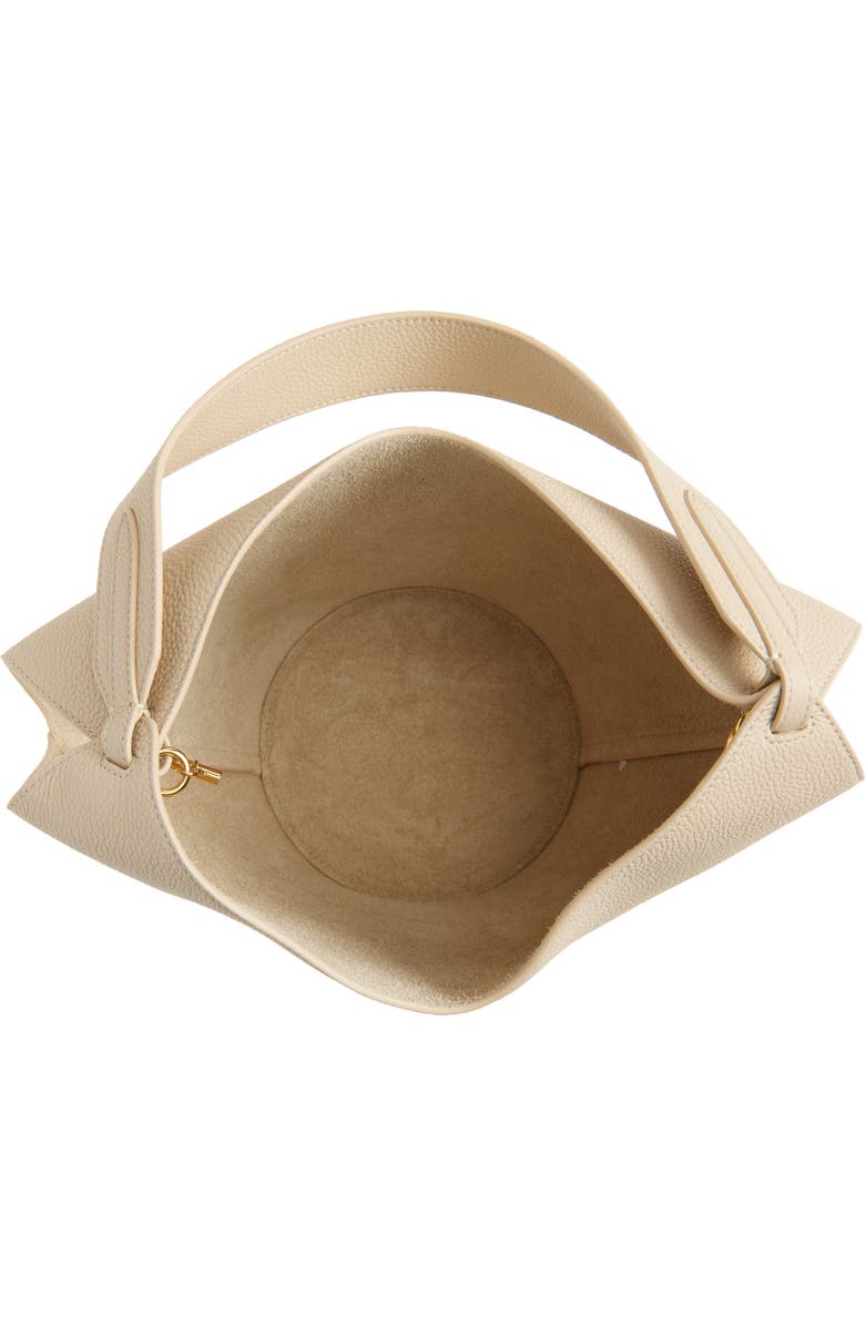 Khaite Mini Lotus Leather Tote Bag, Alternate, color, Dark Ivory 445