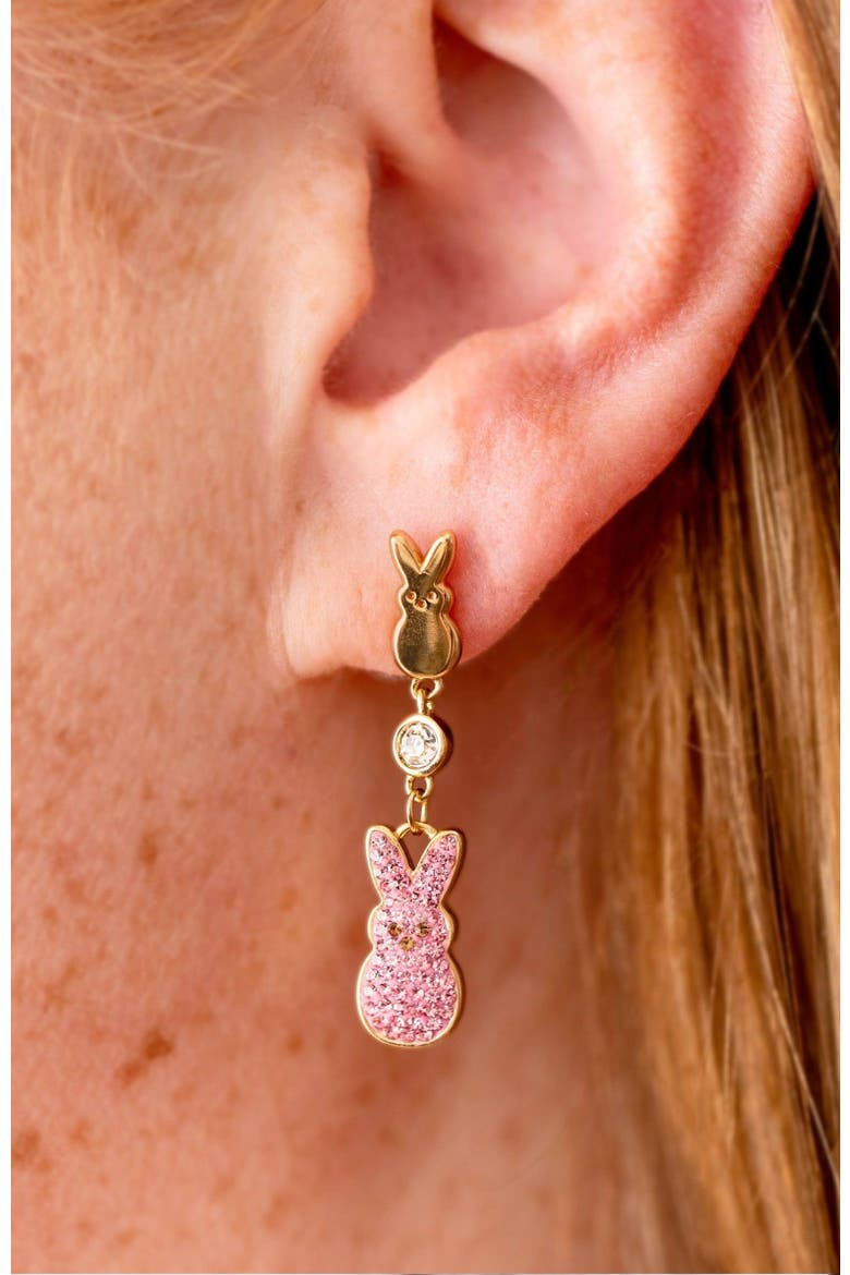 Peeps® Statement Earrings, Alternate, color, Pink