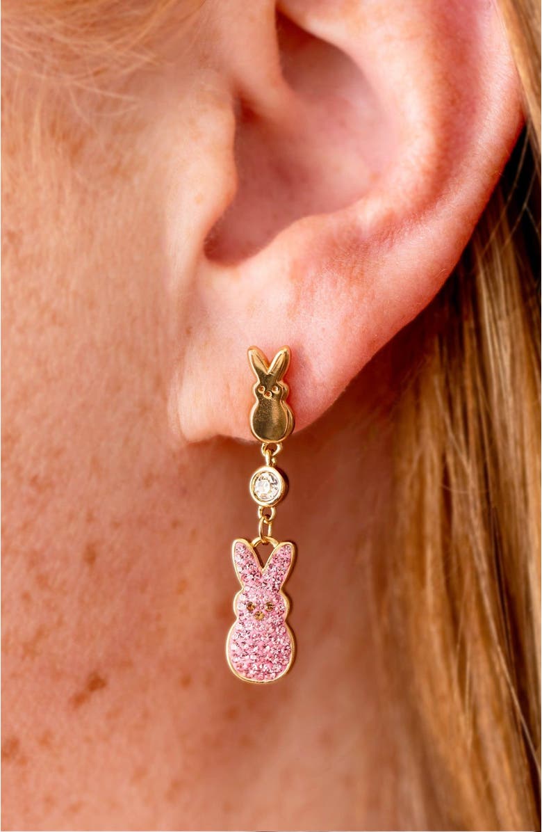 Alex and Ani Peeps<sup>®</sup> Statement Earrings, Alternate, color, Pink