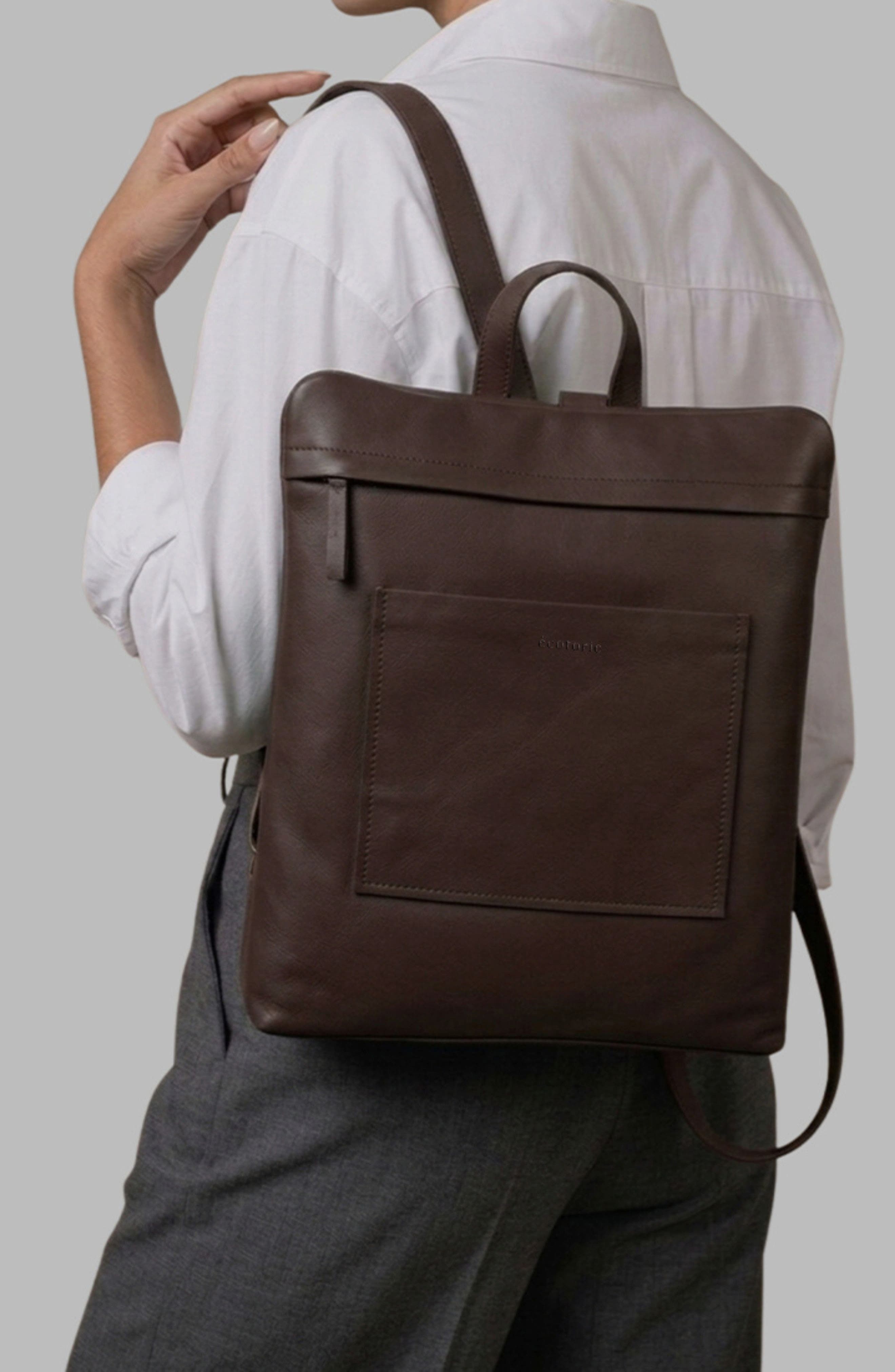 Willow Leather Backpack, Alternate, color, CHOCOLATE