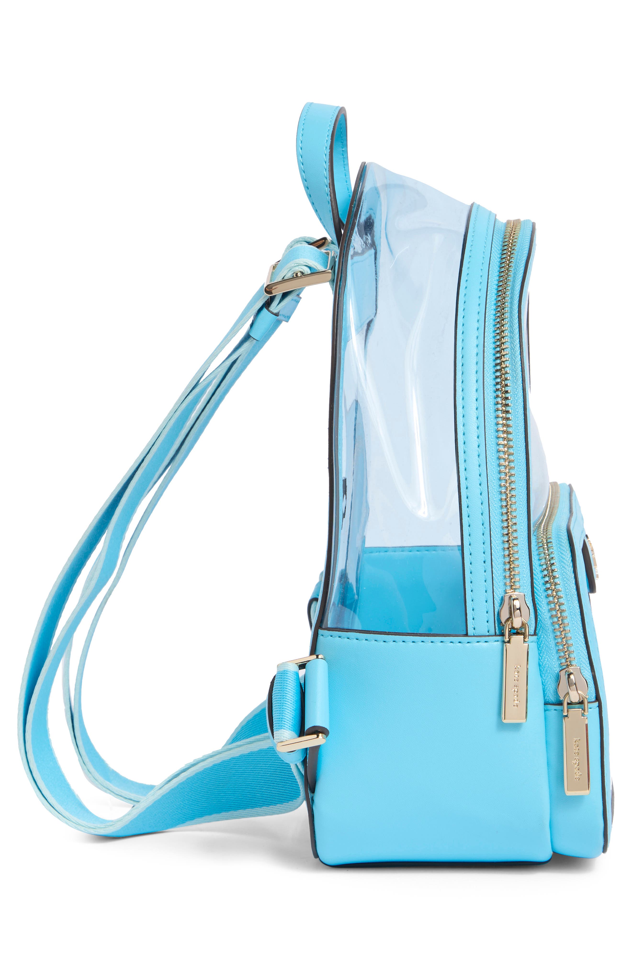 Kate Spade New York clare see through small backpack, Alternate, color, Blue Agate Multi