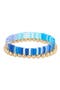 selected Blue Multi- Gold