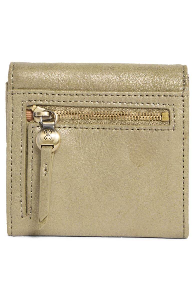 HOBO Foray Small Leather Wallet, Alternate, color, Burnished Sage