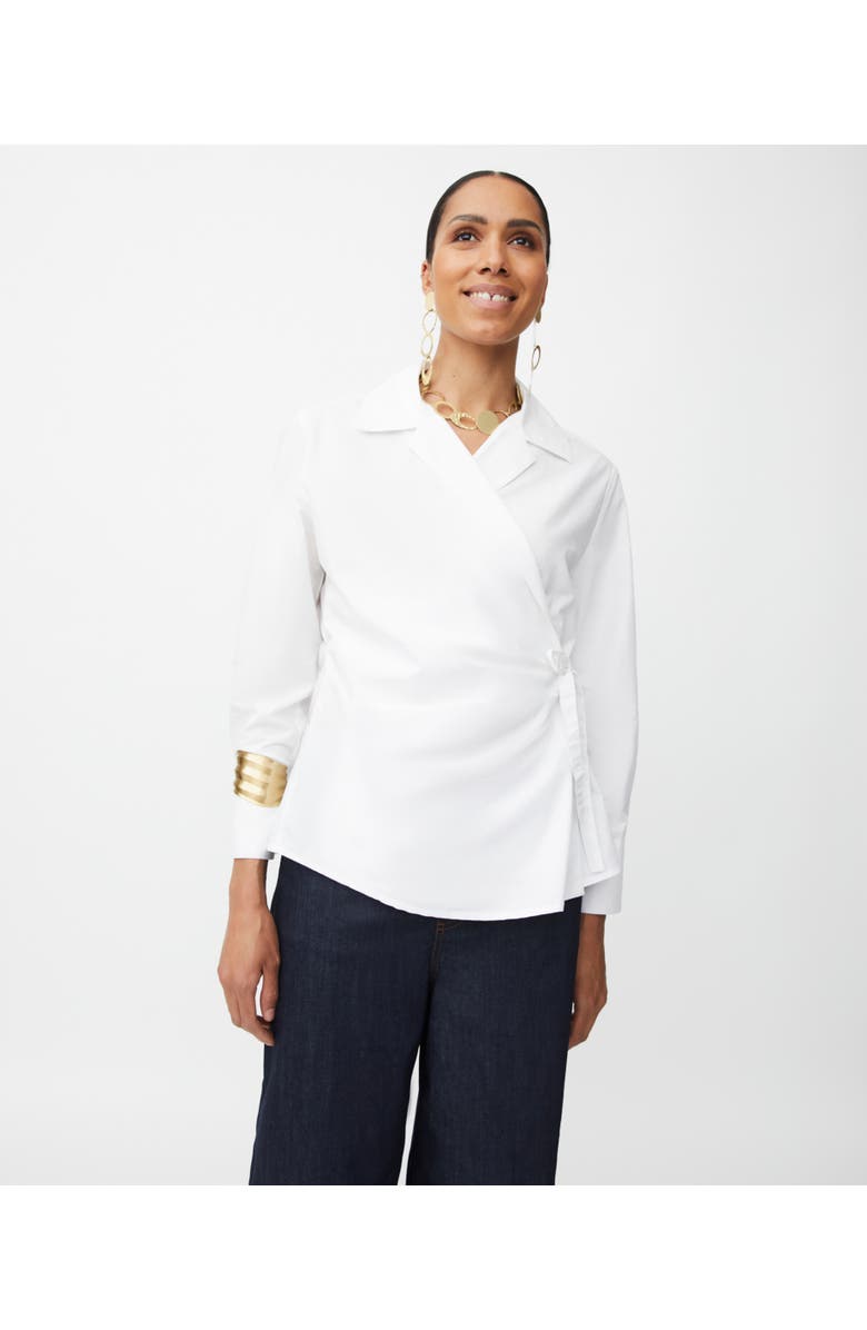 Masai Copenhagen MaIzabele Long Sleeve Side Tie Shirt, Main, color, White