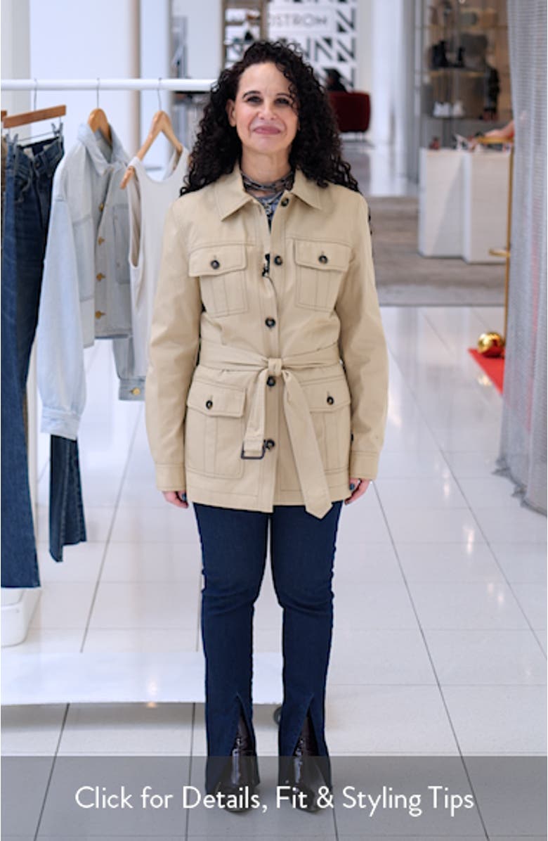 Mila Belted Utility Jacket, sales video thumbnail