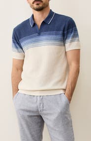 Marine Layer Greyson Short Sleeve Polo Sweater