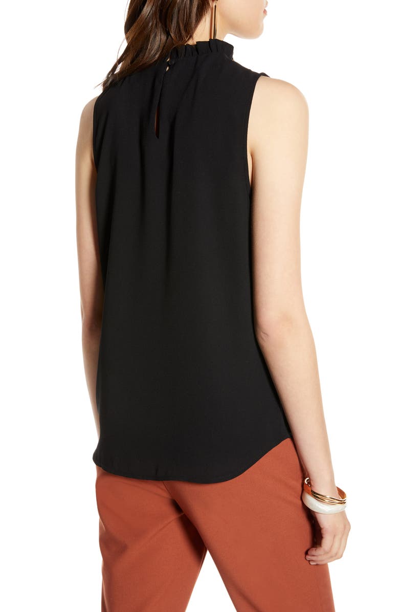 Halogen<sup>®</sup> Ruffle Neck Top, Alternate, color, 