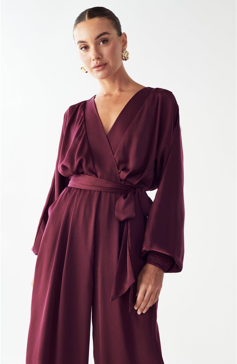 WILLA Salem Jumpsuit, Alternate, color, Wine