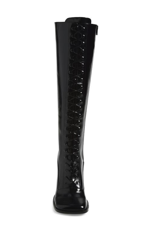 Jeffrey Campbell Fanning Knee High Boot In Black