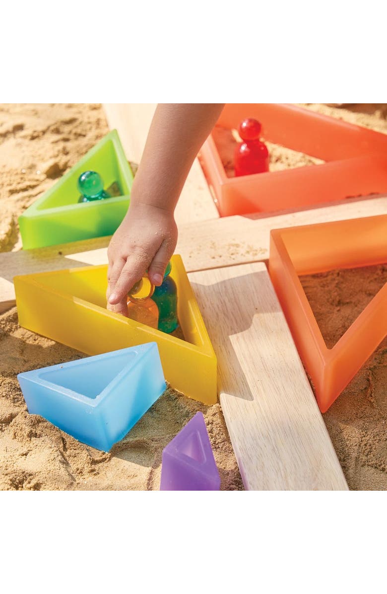 Kaplan Early Learning Company Discovery Triangles - Rainbow - 6 Pieces, Alternate, color, Multicolored
