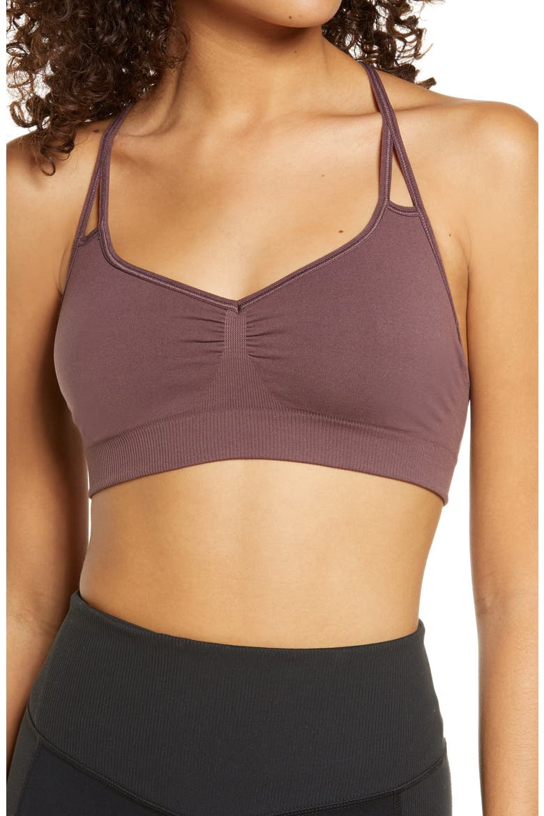 Body Flex Sports Bra, Main, color, BURGUNDY HUCKLE
