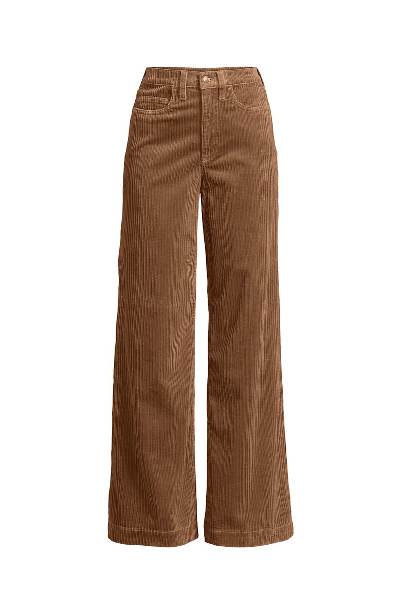 Lands' End High Rise Wide Leg Corduroy Pants, Alternate, color, 