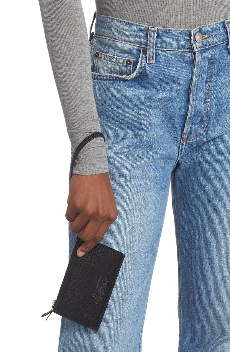 Marc Jacobs The Top Leather Wristlet Wallet, Alternate, color, 