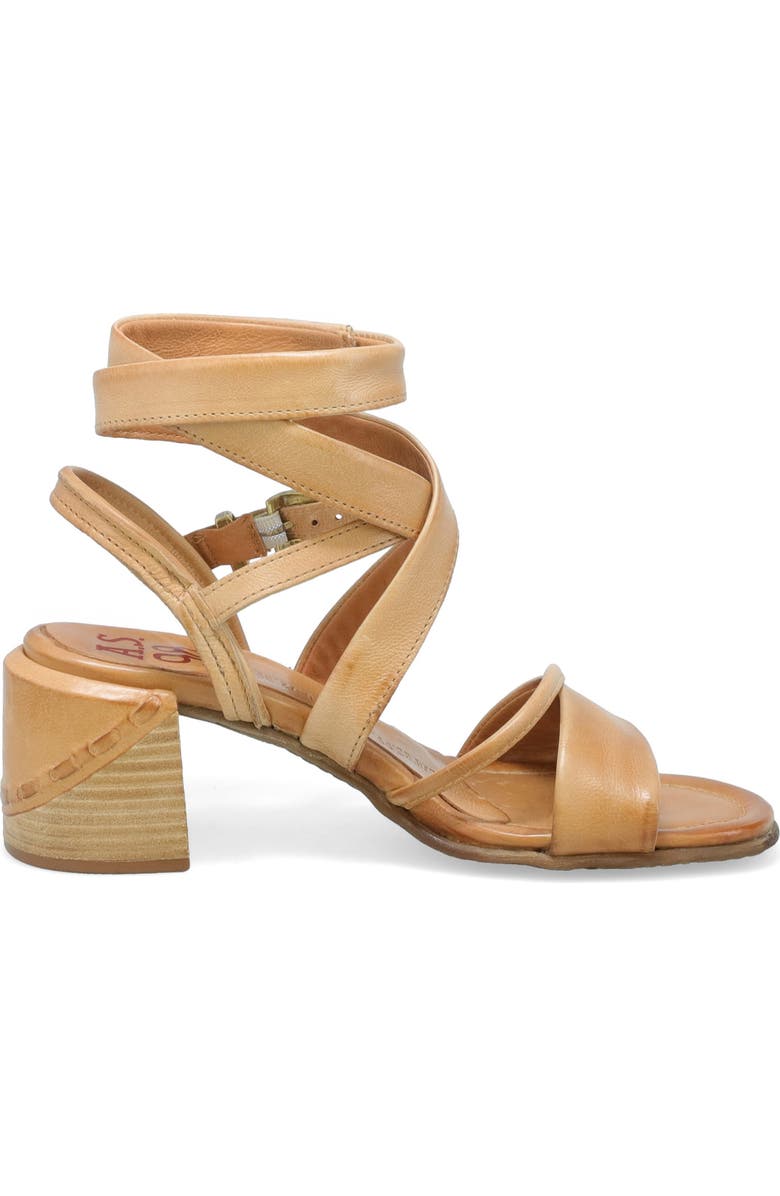 A.S.98 Mack Ankle Wrap Sandal, Alternate, color, Sand
