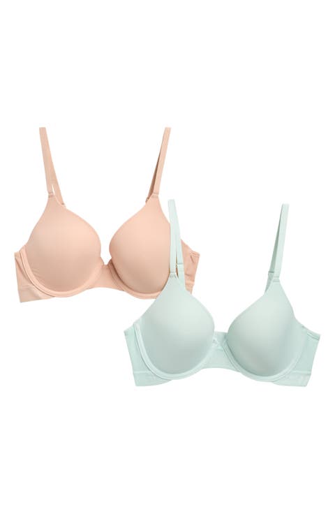 2-Pack Logo Band Underwire T-Shirt Bras