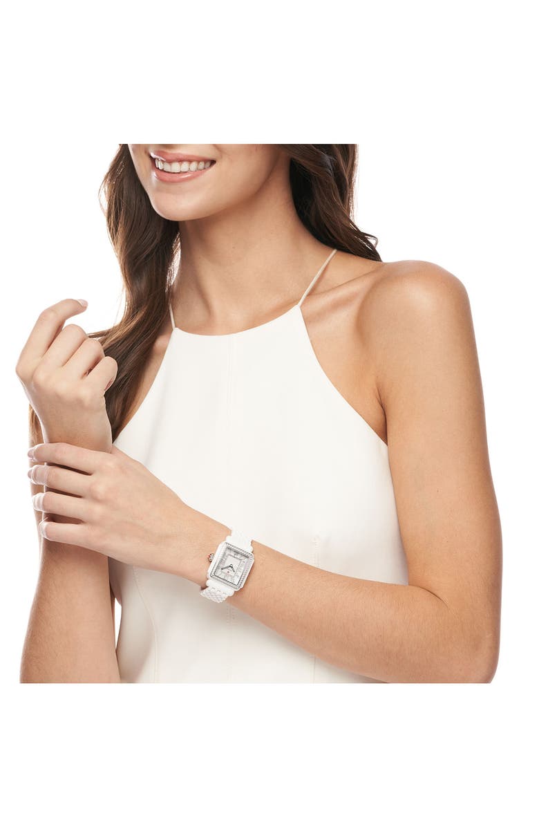 MICHELE Deco Madison Diamond Bracelet Watch, 33mm, Alternate, color, 