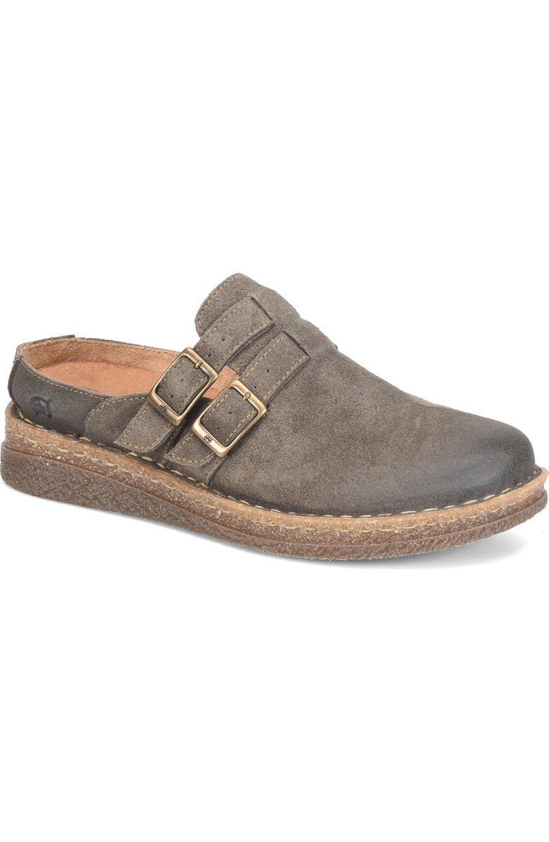 Børn Cort Distressed Clog, Main, color, Dark Grey Distressed