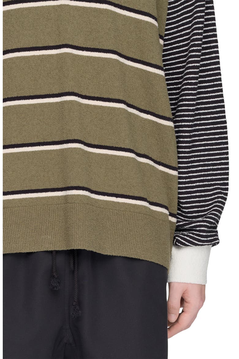 SFTM007 Long Sleeve Polo, Alternate, color, OLIVE STRATA/ ALUMINA/ BLACK