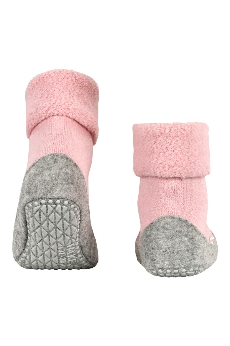 Cosy Stretch Wool Slipper Socks, Alternate, color, ALMOND BLOSSOM