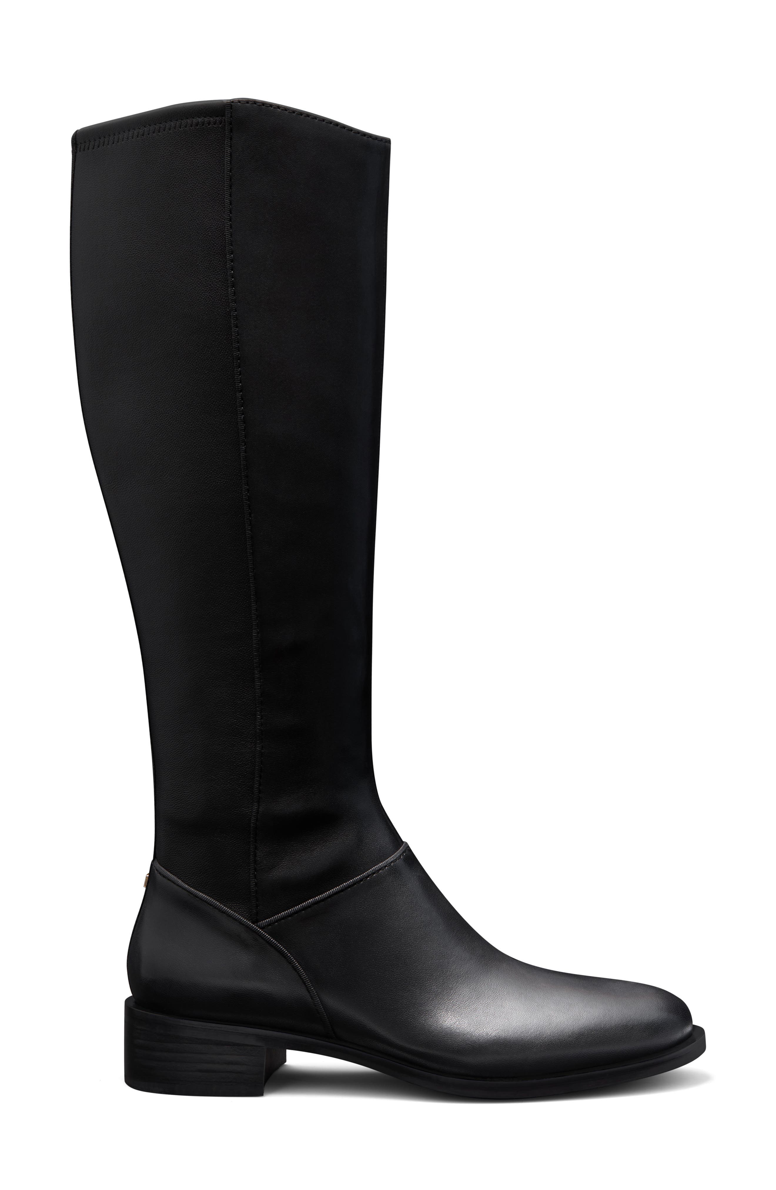 Women's The Starling Loafer Tall Boot Suede, Alternate, color, BLACK SUEDE