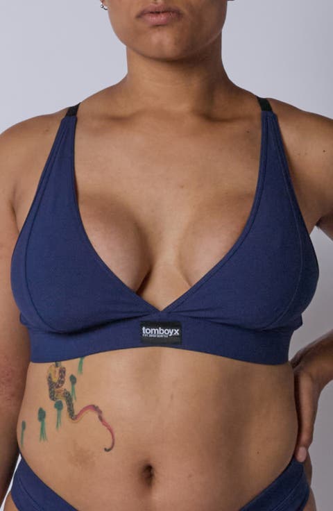 Rib Wireless Plunge Bra (Regular & Plus)
