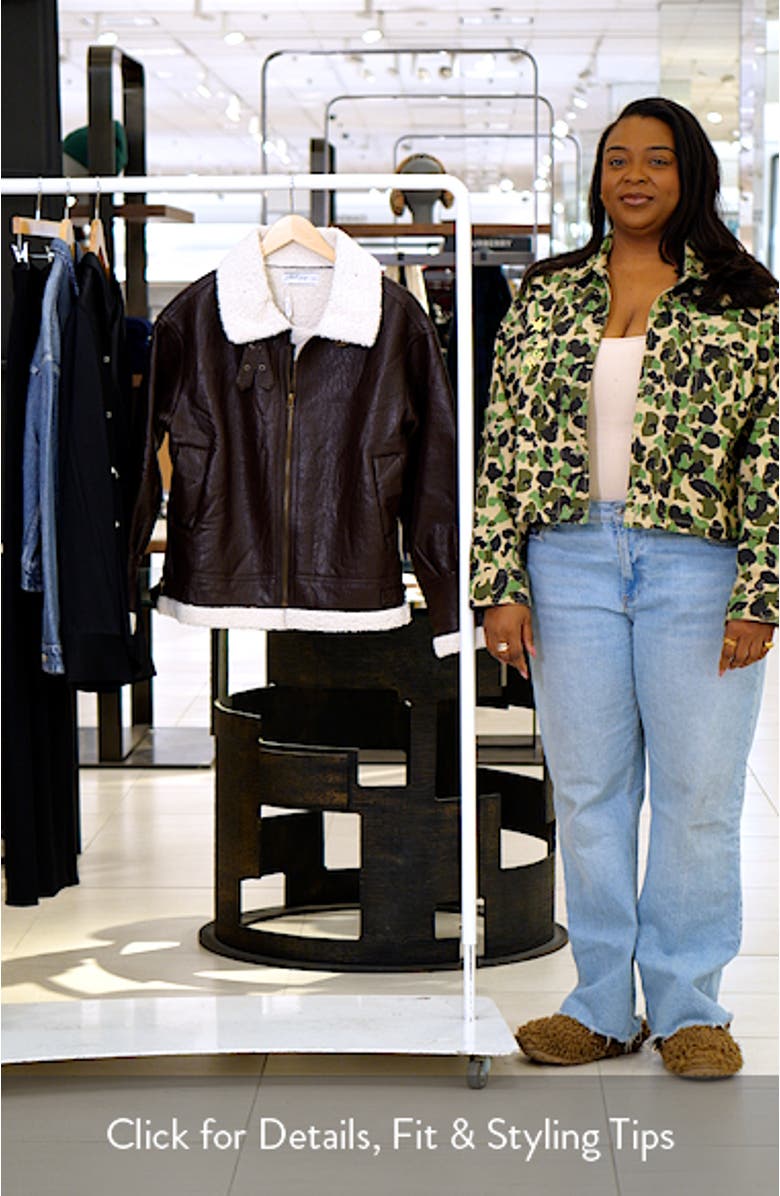 Baxter Faux Shearling Lined Jacket, sales video thumbnail