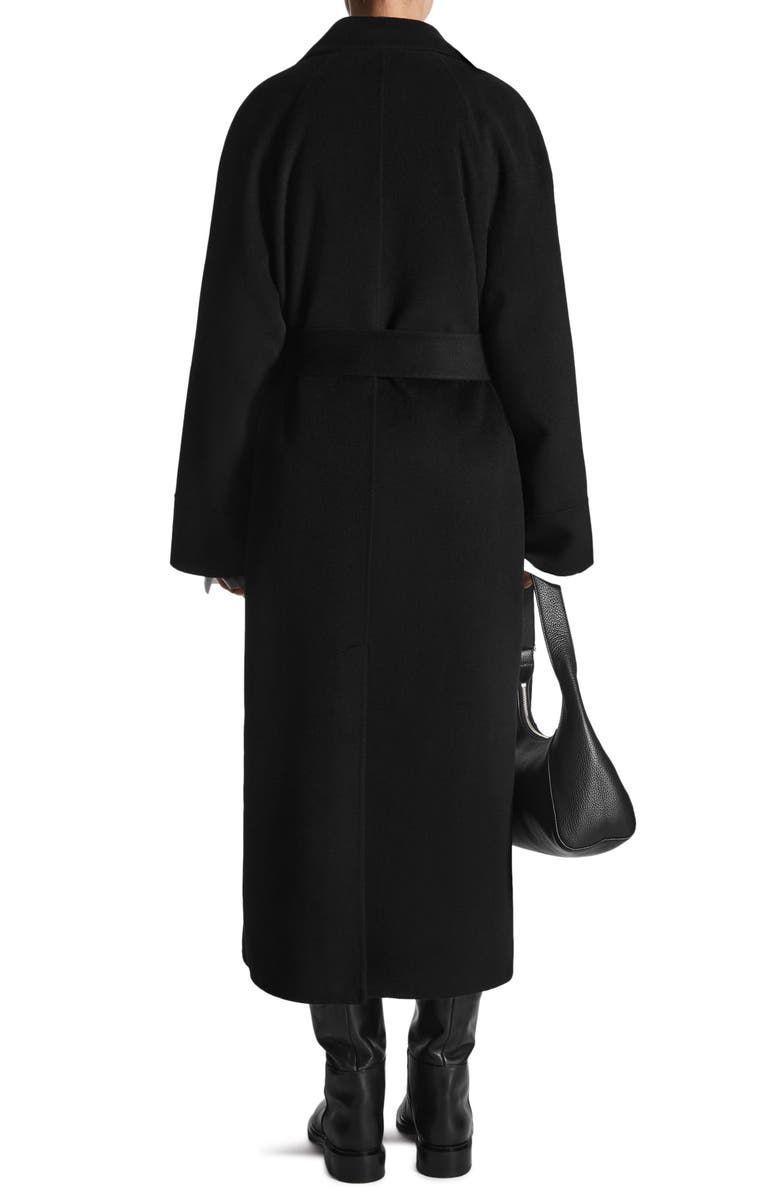 COS Belted Wool Blend Coat, Alternate, color,