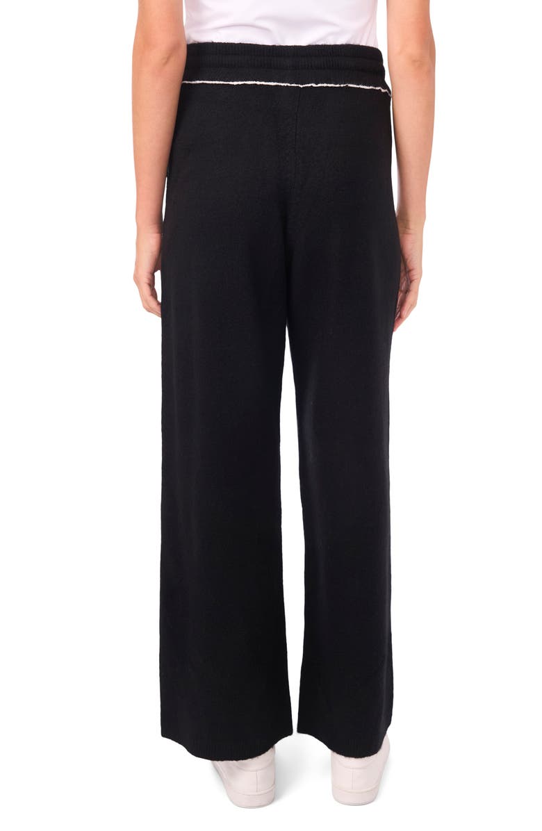 Vince Camuto Knit Drawstring Pants, Alternate, color, Rich Black
