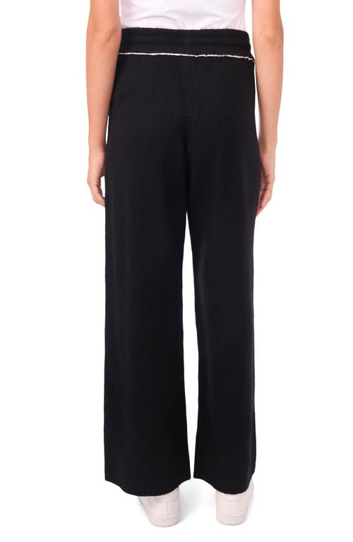 Vince Camuto Knit Drawstring Pants In Black