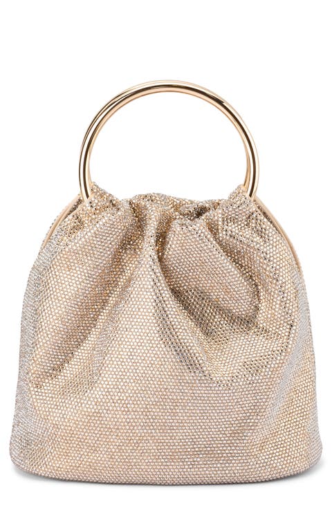 Mabel Crystal Top Handle Clutch