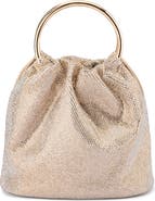 Olga Berg Mabel Crystal Top Handle Clutch