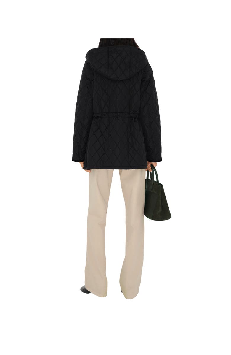 Burberry Quilted Nylon Parka, Alternate, color, Black