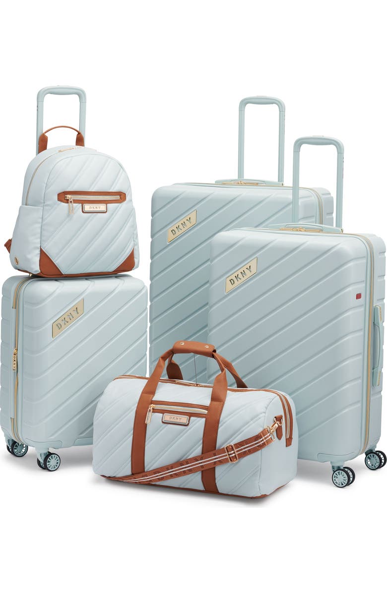 DKNY Bias Backpack, Alternate, color, Jade Sky