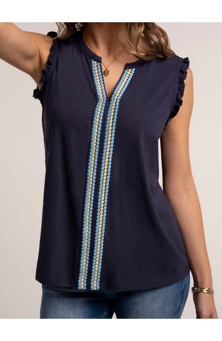 Brakeburn Jenny Blouse, Alternate, color, Navy