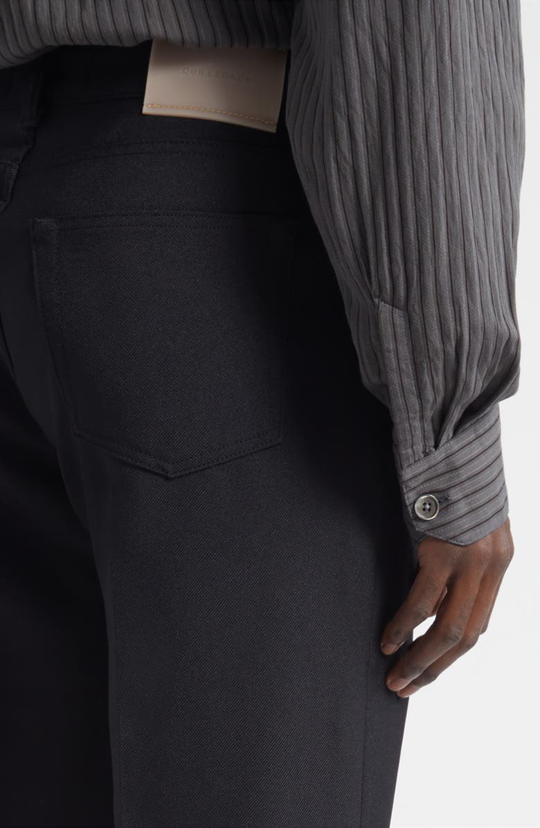 OUR LEGACY Carlson Bootcut Pants, Alternate, color, Black Permanent Crease