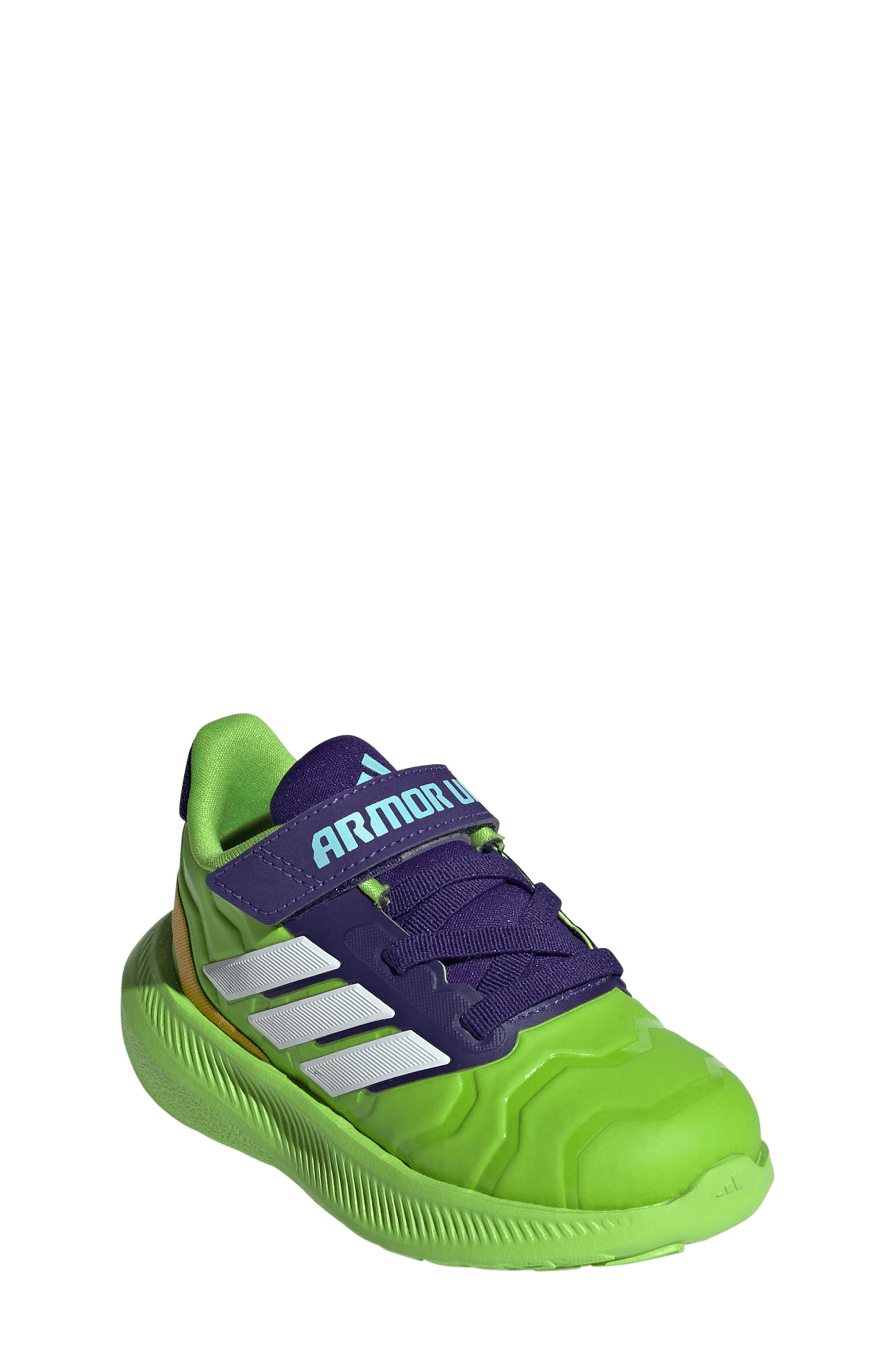 adidas x Marvel<sup>®</sup> Kids' Runfalcon 5 Iron Hulk Sneaker, Main, color, 
