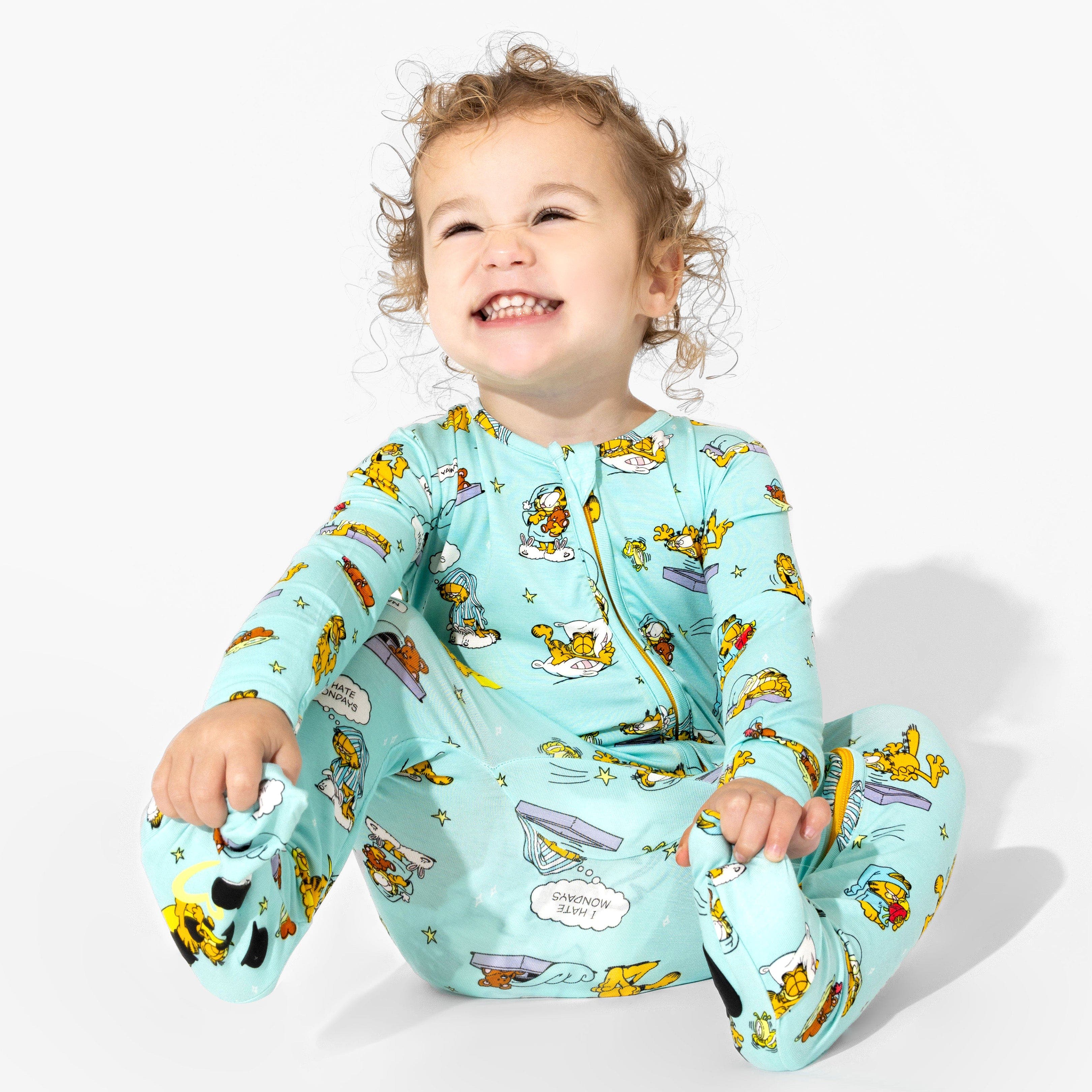Bellabu Bear Baby Garfield Lazy Mondays Convertible Footie | Nordstrom