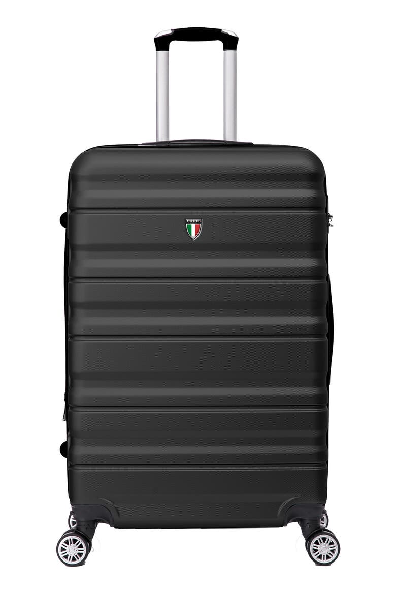 Girovita Hardshell 3-Piece Spinner Luggage Set, Alternate, color, BLACK