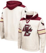 COLOSSEUM Men's Colosseum Cream Boston College Eagles 2.0 Lace-Up Pullover Hoodie
