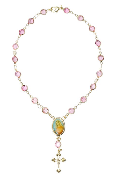 18k Gold Plated Rosary Anklet