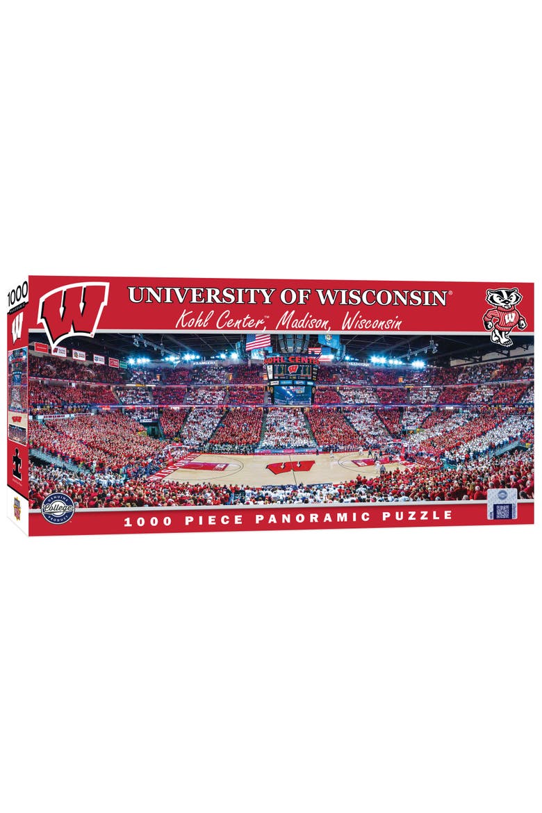 Wisconsin Badgers 1000pc Pano Puzzle, Main, color, Multicolor