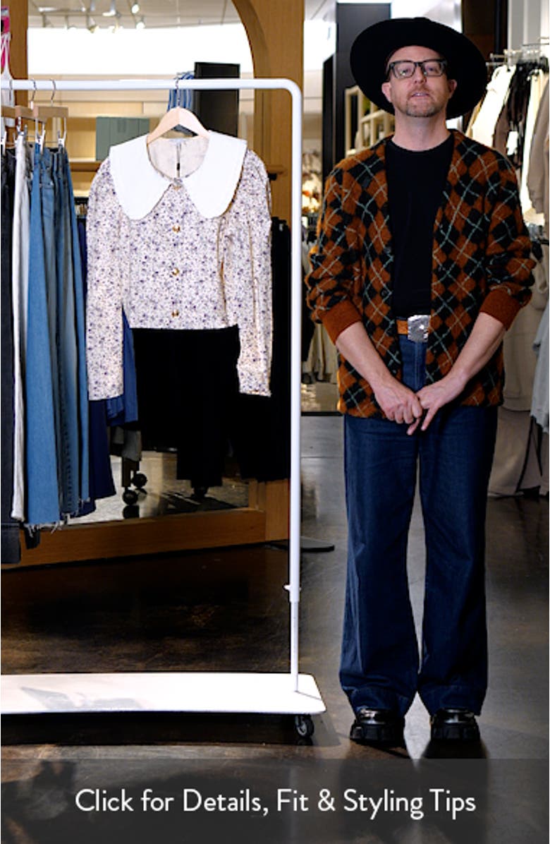 Floral Print Puff Sleeve Blouse, sales video thumbnail