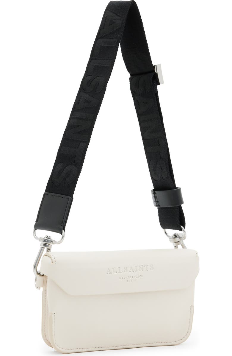 AllSaints Zoe Leather Crossbody Bag, Alternate, color,