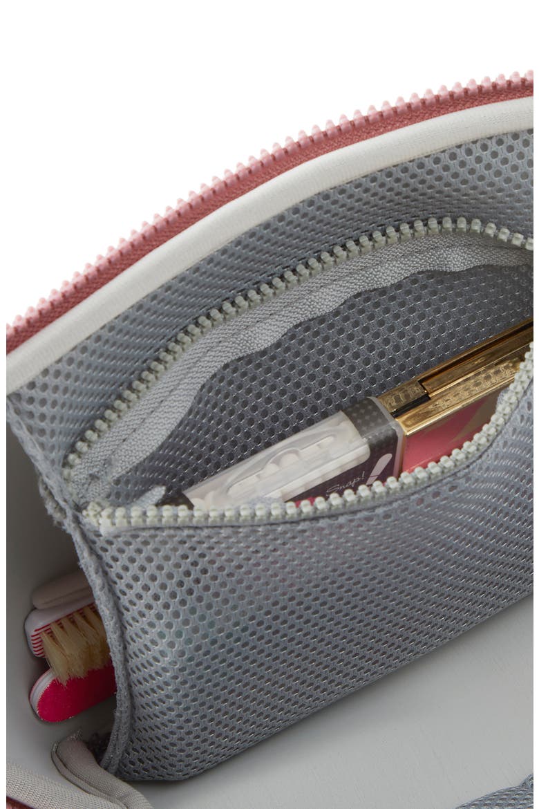Neoprene Makeup Bag, Alternate, color, MAUVE/STONE